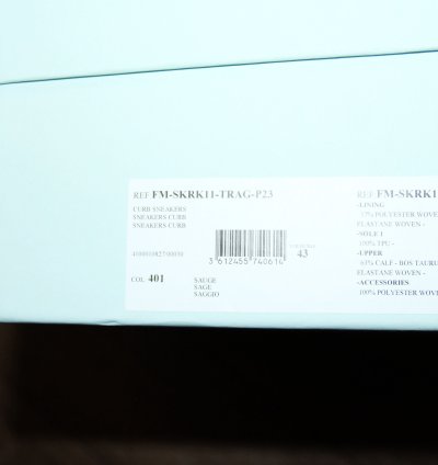 Bnwt Ss23 Lanvin Curb Sneakers Sage 43