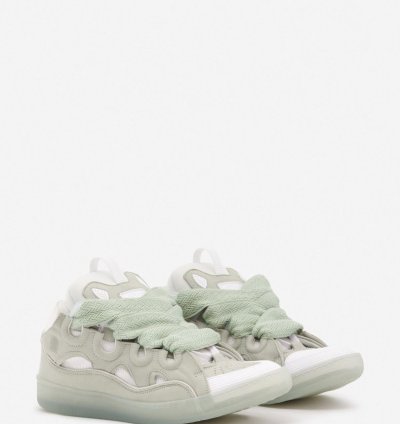 Bnwt Ss23 Lanvin Curb Sneakers Sage 44