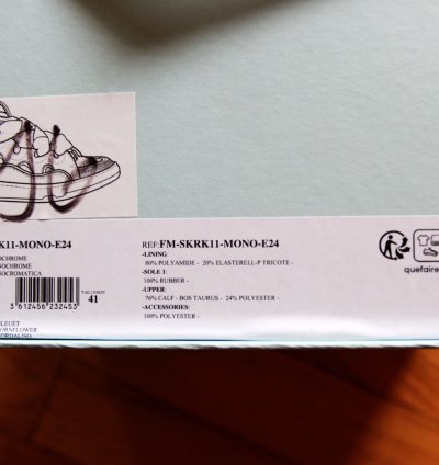 Bnwt Ss24 Lanvin Basket Curb Monochrome Sneakers Blue 41