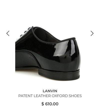 Brand New - Lanvin Patent Leather Oxfords