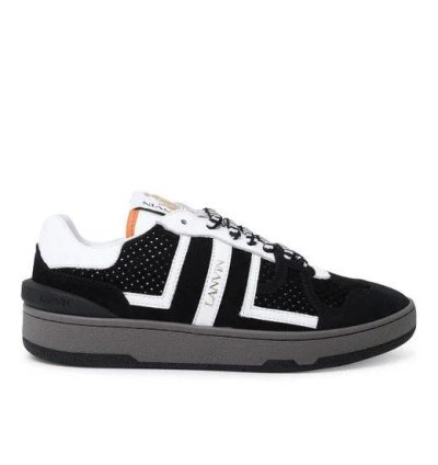 Brand New Lanvin Clay Low Top Sneakers Black White