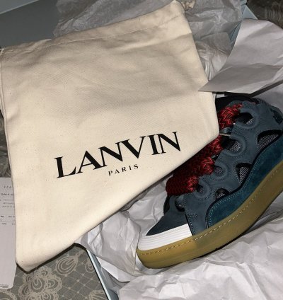 Brand New Lanvin Skate Sneakers Sz45 12us