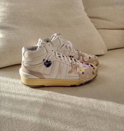Clay High Top Leather Sneakers Eu40