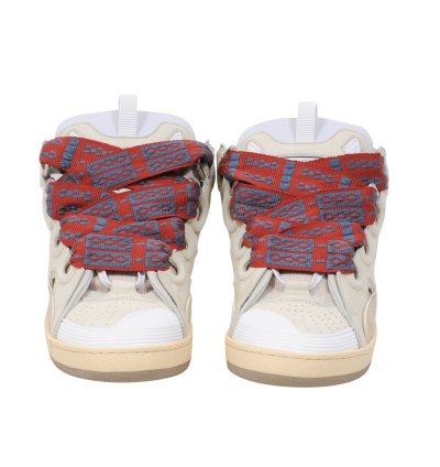 Curb Skat Shoe Beige Tan White Skate Sneakers - 00705-