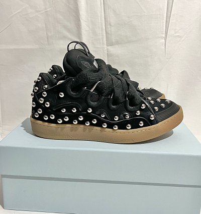 Curb Trainers Silver Studs