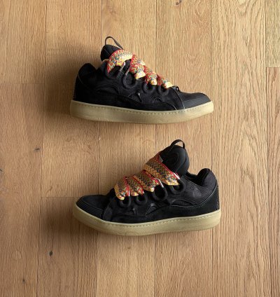 Ds Sold Out Lanvin Curb Sneakers In Black