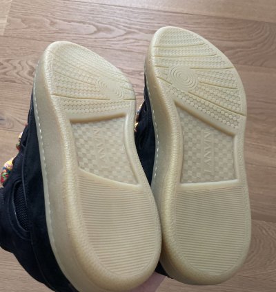 Ds Sold Out Lanvin Curb Sneakers In Black