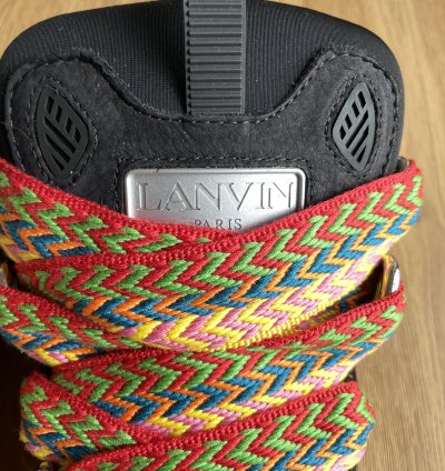 Ds Sold Out Lanvin Curb Sneakers In Black