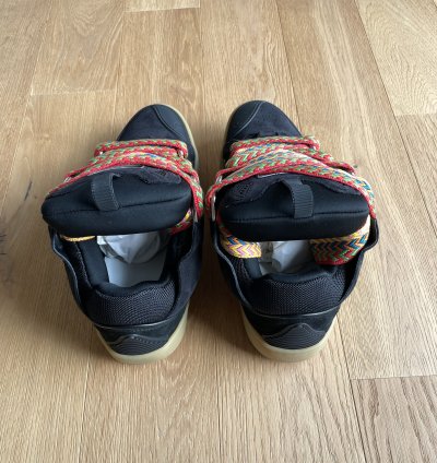 Ds Sold Out Lanvin Curb Sneakers In Black