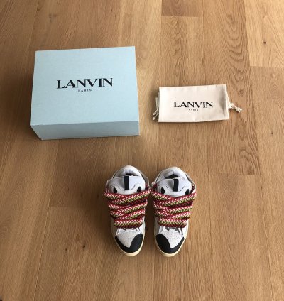Ds Sold Out Lanvin Curb Sneakers In White