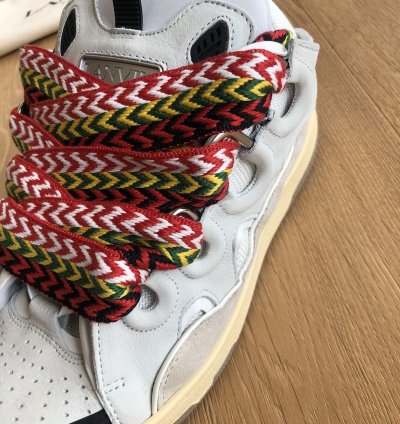 Ds Sold Out Lanvin Curb Sneakers In White