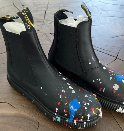 Eu41 Arpege Artist Paint Slip On Chelsea Ankle Boot Ss22