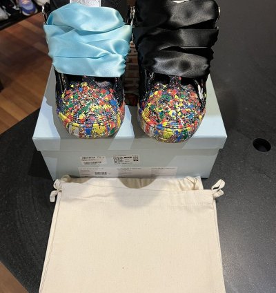 Gallery Dept Lanvin Curb Paint Splatter Black Sneaker