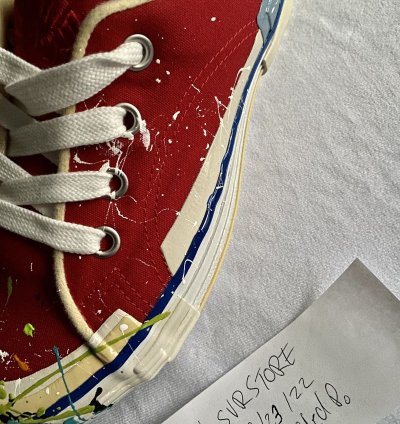 Gd Lanvin Melted Paint Sneaker 43