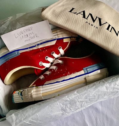 Gd Lanvin Melted Paint Sneaker 43
