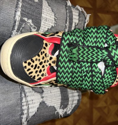 Lanvin Animal Print Cirb Skater Sneakers