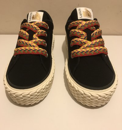 Lanvin Black Canvas Sneakers