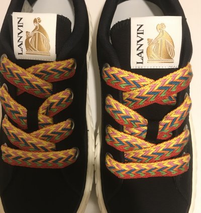 Lanvin Black Canvas Sneakers