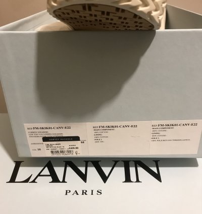 Lanvin Black Canvas Sneakers