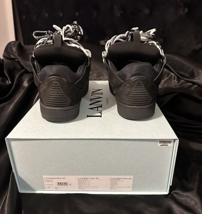 Lanvin Black Curb Sneakers