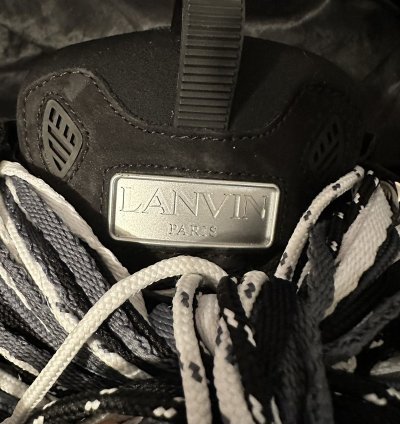 Lanvin Black Curb Sneakers