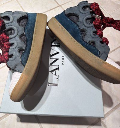 Lanvin Blue Curb Sneakers