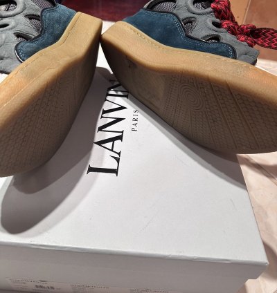 Lanvin Blue Curb Sneakers