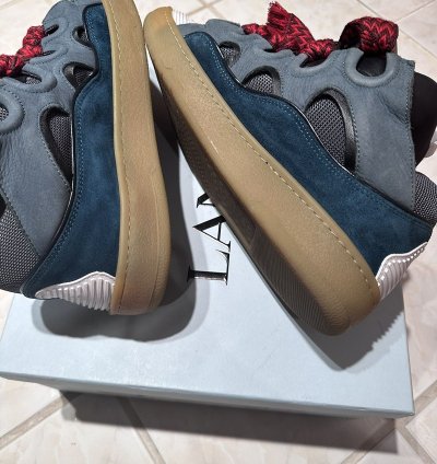 Lanvin Blue Curb Sneakers