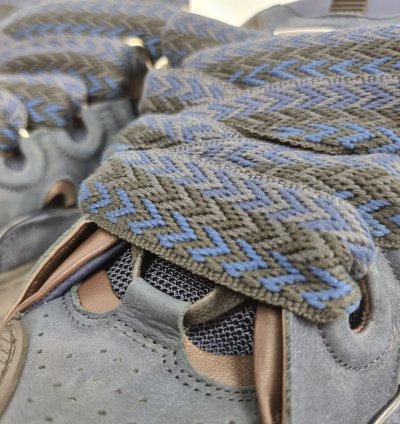 Lanvin Curb Blue And Black Sneakers New