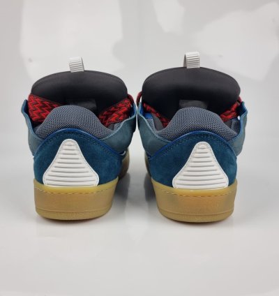 Lanvin Curb Blue And Red Sneakers New Ss23