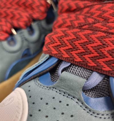Lanvin Curb Blue And Red Sneakers New Ss23
