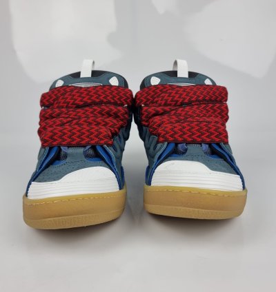 Lanvin Curb Blue And Red Sneakers New Ss23