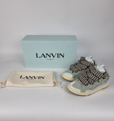 Lanvin Curb Blue Sneakers New Fw22 36