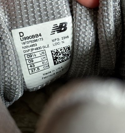 990v4 Arctic Grey Sneakers 9 5 Us 43 Eur U990bb4 Usa Made