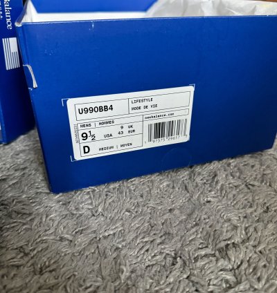 990v4 Arctic Grey Sneakers 9 5 Us 43 Eur U990bb4 Usa Made