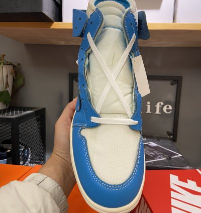 Jordan 1 Retro High Off-white University Blue Aq0818-148