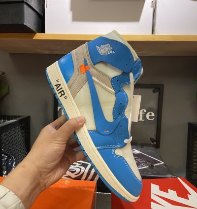 Jordan 1 Retro High Off-white University Blue Aq0818-148