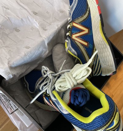 Aim Leon Dore 860v2 Blue Yellow