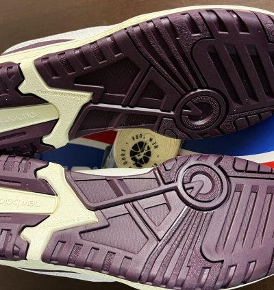 Aim Leon Dore New Balance 550 Purple Basketball Shoes