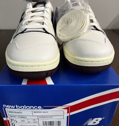 Aim Leon Dore New Balance 550 Purple Basketball Shoes