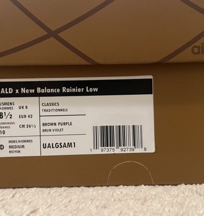 Aime Leon Dore New Balance Rainier Low Size 8 5