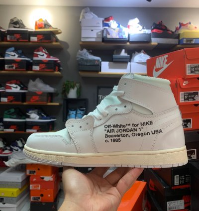 Off-white X Air Jordan 1 Retro High Og white 2018 Aq0818-100