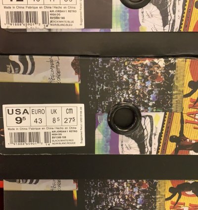 Jordan 1 Retro High Union Los Angeles Black Toe Bv1300-106