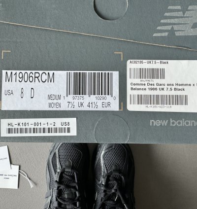 Comme Des Gar Ons Homme New Balance 1906r Black