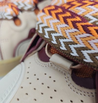 Lanvin Curb Men Beige And Orange Sneakers New Ss23