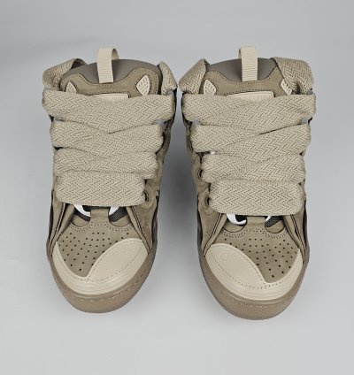 Lanvin Curb Men Beige Sneakers New Ss23 42