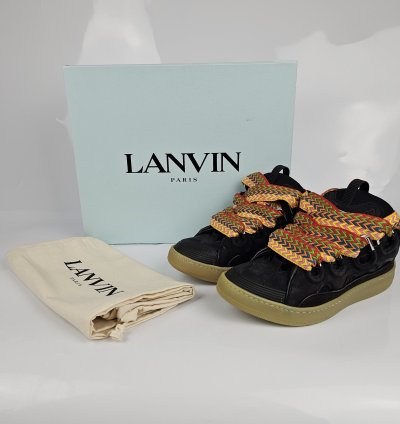 Lanvin Curb Men Black Sneakers New Ss23