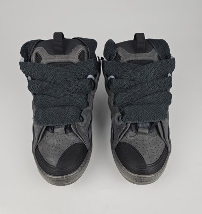 Lanvin Curb Men Dark Gray Sneakers New Ss23 Size 42