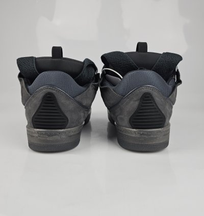 Lanvin Curb Men Dark Gray Sneakers New Ss23 Size 42