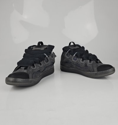 Lanvin Curb Men Dark Gray Sneakers New Ss23 Size 42